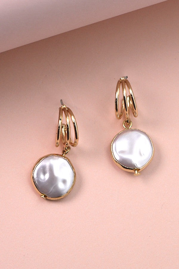 Pearl Essence Drop Earrings
