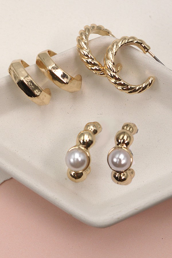 Elegance Mini Hoop Trio