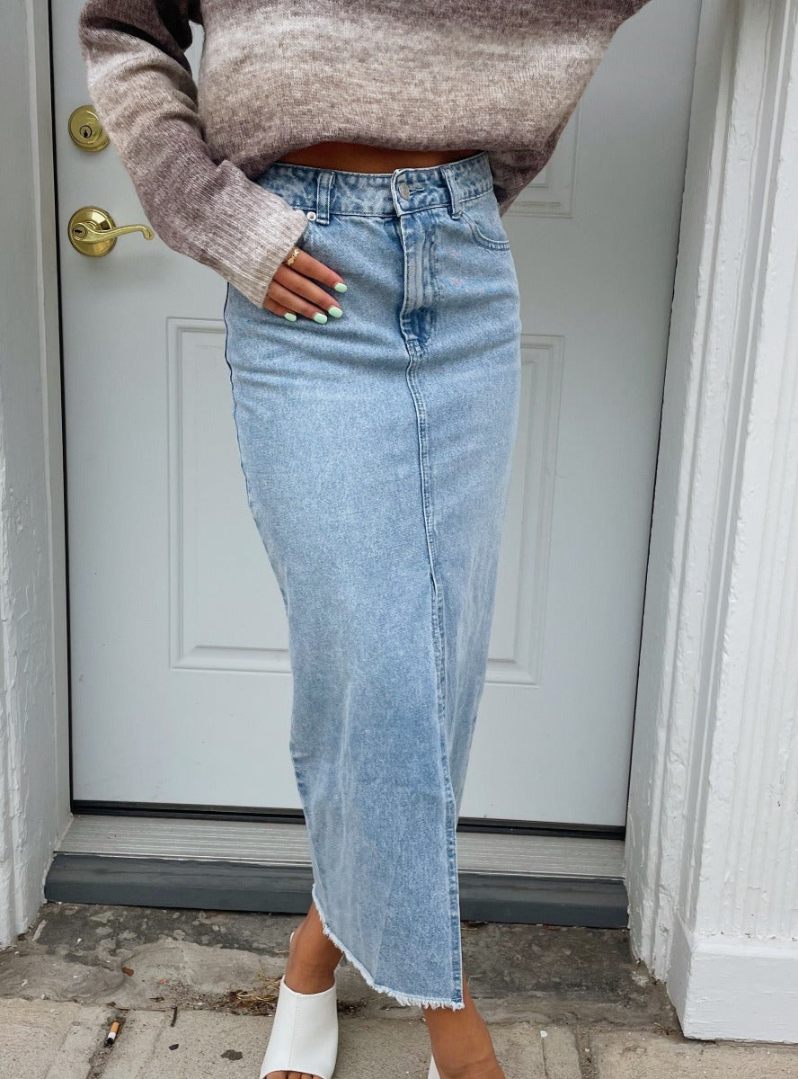 Magnolia Denim Midi Skirt