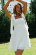 Clouds Of White Mini Dress