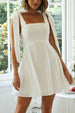 Clouds Of White Mini Dress