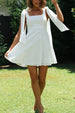 Clouds Of White Mini Dress