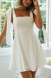 Clouds Of White Mini Dress