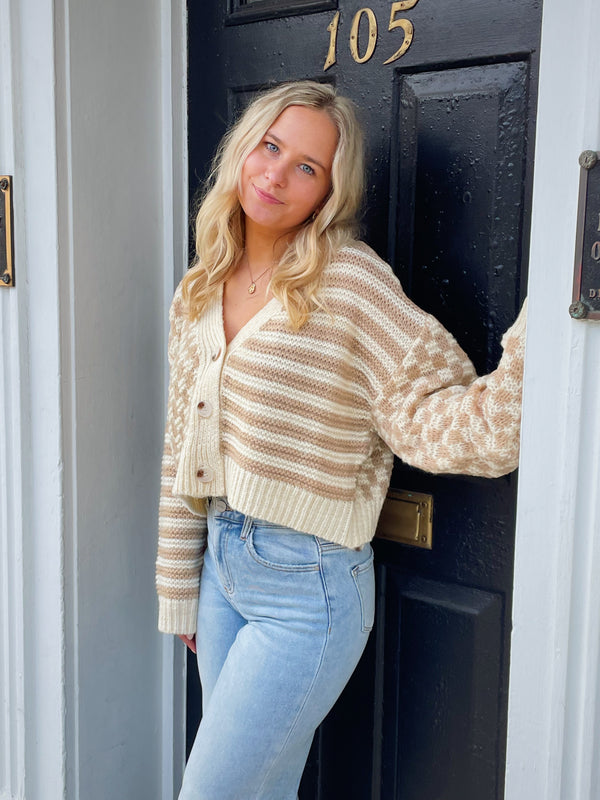 Coffee Date Button Down Cardigan