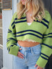 Sofia Crop Sweater Top