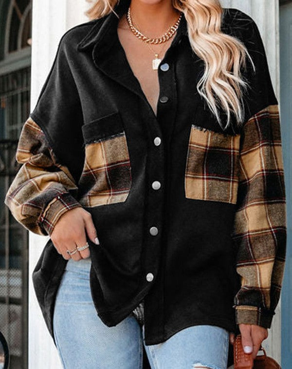 Timber Flannel Patchwork Shacket