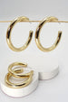 Classic Chunky Hoop Earrings