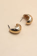 Crescent Moon Huggie Hoop Earrings