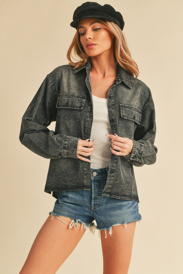 Don't Blame ME Denim Top