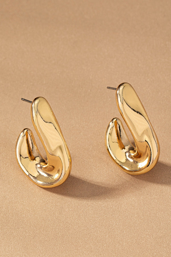 Hadid Flat Hoop Earrings