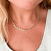 Radial Sunrise Gold Link Necklace