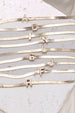 Classy Snake Chain Initial Necklace