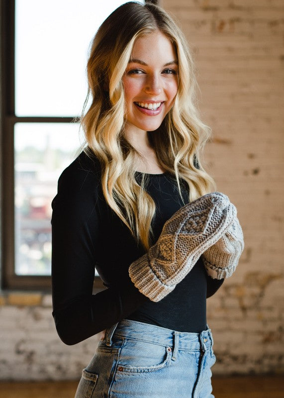 Aspen Knit Mittens