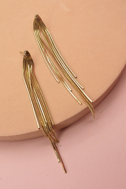 Snake Drop Earrings