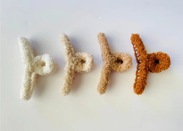 Sherpa Hair Clips