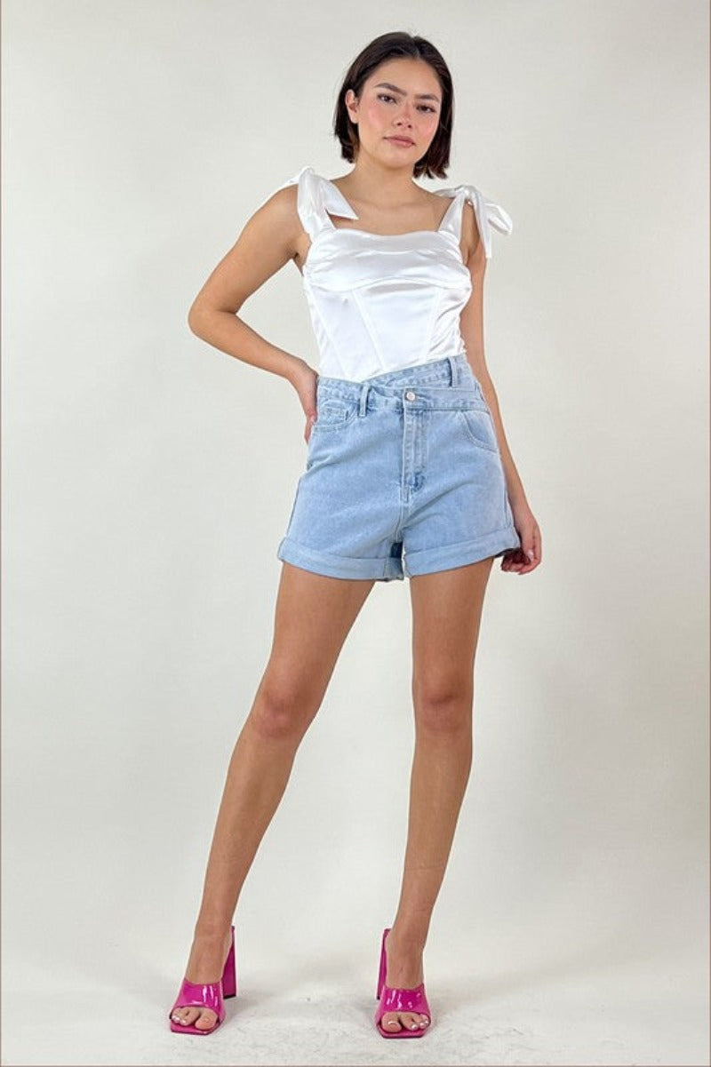 Take It All Back Denim Shorts